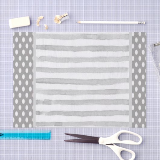 Punkt für graue Streifen aus Gewebepapier Seidenpapier (Handwerk)