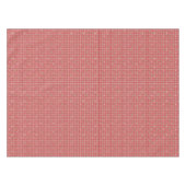 Punkt-horizontales grafisches Muster-rotes weißes Tischdecke (Vorderseite (Horizontal))
