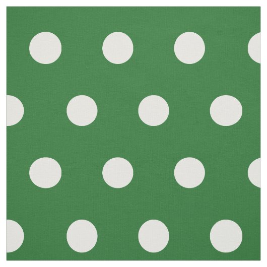 Punkt in Grün und Weiß DIY-Hobby Stoff (Muster)