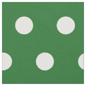 Punkt in Grün und Weiß DIY-Hobby Stoff (Nahaufnahme)