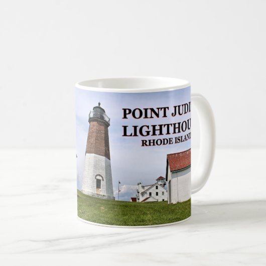 Punkt-Judith-Leuchtturm, Rhode Island Tasse (VorderseiteRechts)