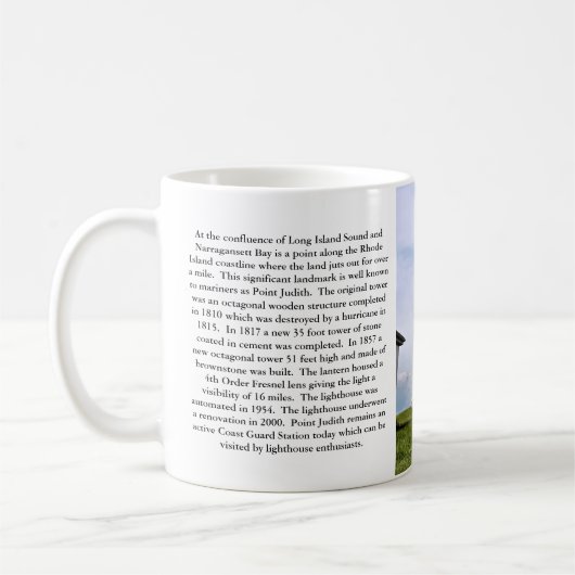 Punkt-Judith-Leuchtturm, Rhode Island Tasse (Links)