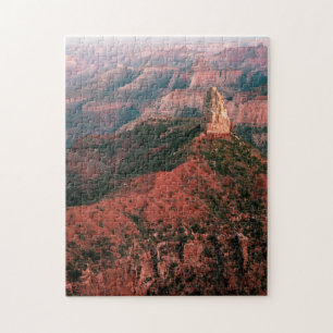Punkt Kaiser und Berg Hayden am Sonnenuntergang Puzzle