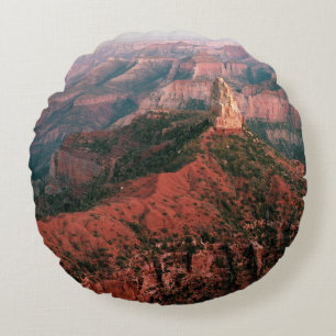 Punkt Kaiser und Berg Hayden am Sonnenuntergang Rundes Kissen