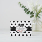 Punkt-kleine Kuchen Visitenkarte (Stehend Vorderseite)