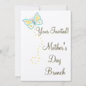 Punkt-Kunst-Schmetterlings-Einladung Einladung (Vorderseite)