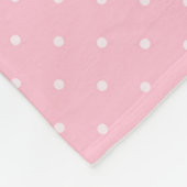 Punkt Lace Pink Kinder Ballerina Muster Fleecedecke (Ecke)