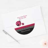 Punkt Ladybug Baby Dusche Gefallen Sticker (Umschlag)