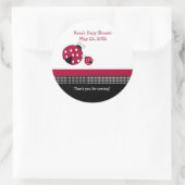 Punkt Ladybug Baby Dusche Gefallen Sticker (Tasche)