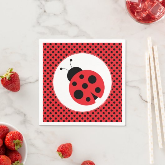 Punkt Ladybug Party Napkins Serviette (Beispiel)
