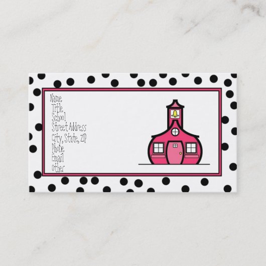 Punkt-Logo-Karte Visitenkarte (Vorderseite)