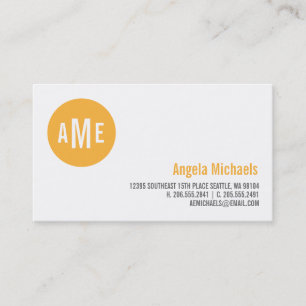 Punkt-Monogramm-Telefonkarte Telefonnummerkarte