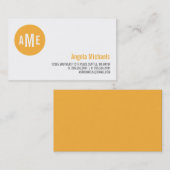 Punkt-Monogramm-Telefonkarte Telefonnummerkarte (Vorne/Hinten)