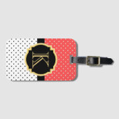 Punkt-Muster Gepäckanhänger (Vorderseite (Horizontal))