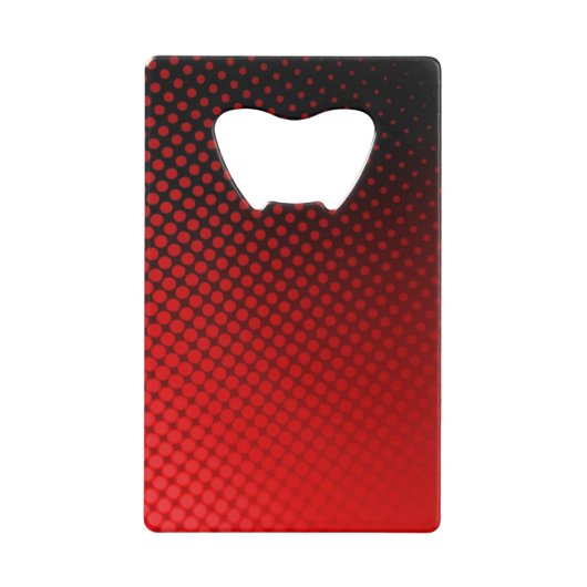 Punkt-Muster Kreditkarten Flaschenöffner (Vorderseite)
