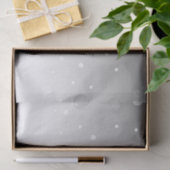 Punkt-Muster Ombre graues Weiß Seidenpapier (Geschenk)