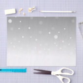 Punkt-Muster Ombre graues Weiß Seidenpapier (Handwerk)