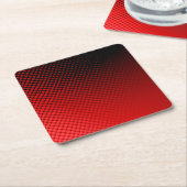 Punkt-Muster Rechteckiger Pappuntersetzer (angewinkelt)