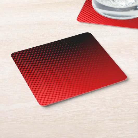 Punkt-Muster Rechteckiger Pappuntersetzer (angewinkelt)