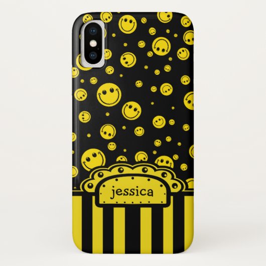 Punkt-Namensschablone Case-Mate iPhone Hülle (Rückseite)