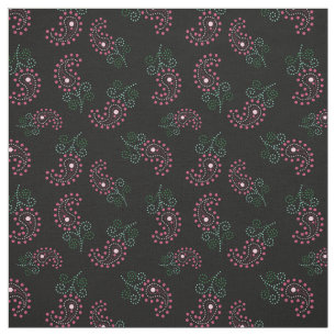 Punkt-Paisley-Druck des Stoff