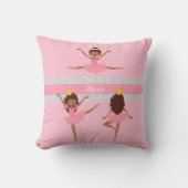 Punkt Pattern Lace Pink Ballerina Kissen (Vorderseite)