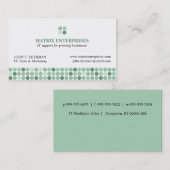 Punkt-Punkt-Punkt-Visitenkarten Visitenkarte (Vorne/Hinten)