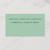 Punkt-Punkt-Punkt-Visitenkarten Visitenkarte (Rückseite)