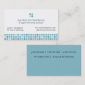 Punkt-Punkt-Punkt-Visitenkarten Visitenkarte (Vorne/Hinten)