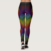 Punkt-Regenbogen (Text / Farbe) Leggings (Rückseite)