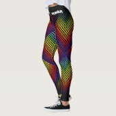 Punkt-Regenbogen (Text / Farbe) Leggings (Links)
