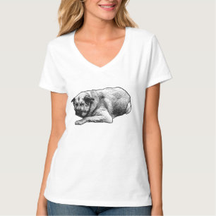 Punkt Ruhe, sanfte Silhouette T-Shirt
