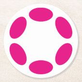 Punkt Runder Pappuntersetzer (Vorderseite)