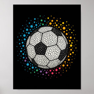 Punkt Soccer Lustiger Punkt-Tag für Jungen Kinder  Poster