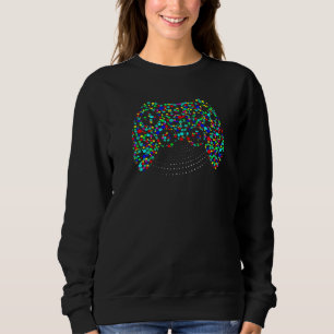 Punkt-Tag-Videospiel-Controller Internationaler Pu Sweatshirt