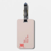 Punkt Travel Bag Tag-Template Gepäckanhänger (Rückseite vertikal)
