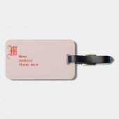 Punkt Travel Bag Tag-Template Gepäckanhänger (Rückseite horizontal)