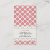 Punkt-u. Spitze-Muster-Visitenkarte Visitenkarte (Rückseite)