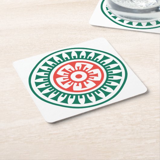 Punkt-Untersetzer Milliamperestunde Jongg Rechteckiger Pappuntersetzer (angewinkelt)