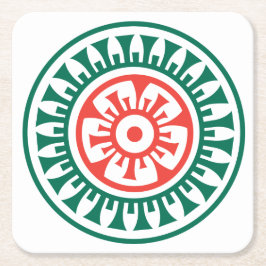 Punkt-Untersetzer Milliamperestunde Jongg Rechteckiger Pappuntersetzer