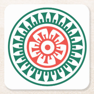 Punkt-Untersetzer Milliamperestunde Jongg Rechteckiger Pappuntersetzer