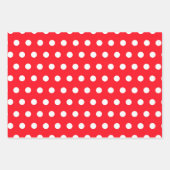 Punkt Wrapping Papers - Rote und Schwarze Punkte Geschenkpapier Set (Vorderseite 3)