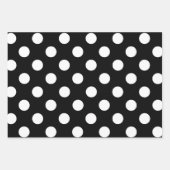 Punkt Wrapping Papers - Rote und Schwarze Punkte Geschenkpapier Set (Vorderseite 2)