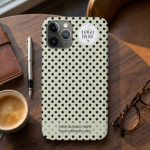 Punkt-zu-Punkt-Minimalistisches Hellgrünes Geschäf Case-Mate iPhone Hülle