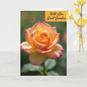 Punktblumen mit Liebe Oma Karte (Gelbe Blume)