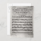 Punktbogen für "Concerts de Pieces de Postkarte (Vorne/Hinten)