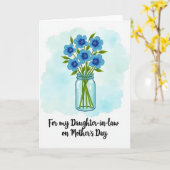 Pünktchen Azure Blume Karte (Gelbe Blume)