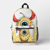 „Pünktchen das Einauge“ Bedruckter Rucksack (Vorderseite)
