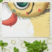 „Pünktchen das Einauge“ Geschirrtuch (Gefaltet)