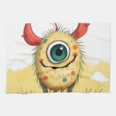 „Pünktchen das Einauge“ Geschirrtuch (Horizontal)